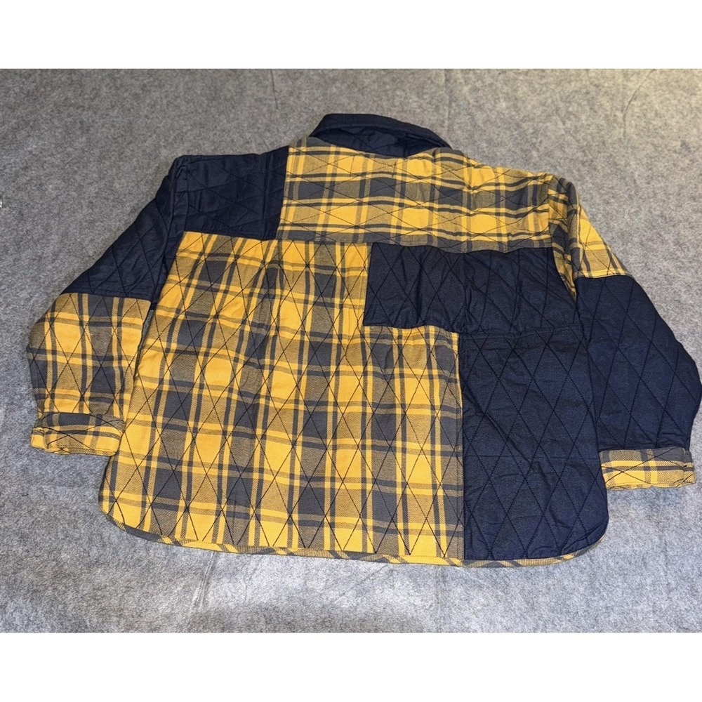 Rhea Patchwork Quilted Shacket Plaid Boho Cottage… - image 4